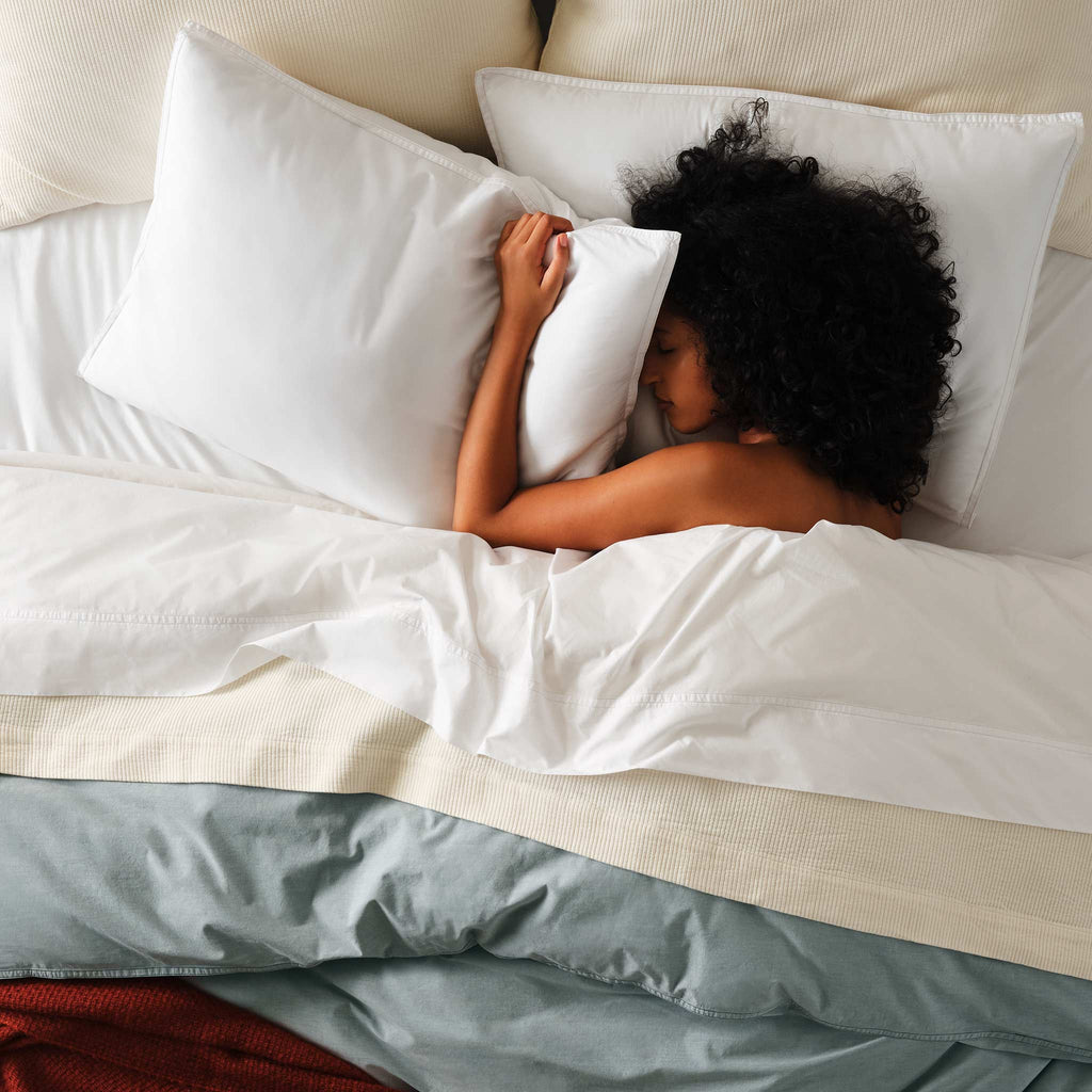 Washed Classic Percale Duvet Set
