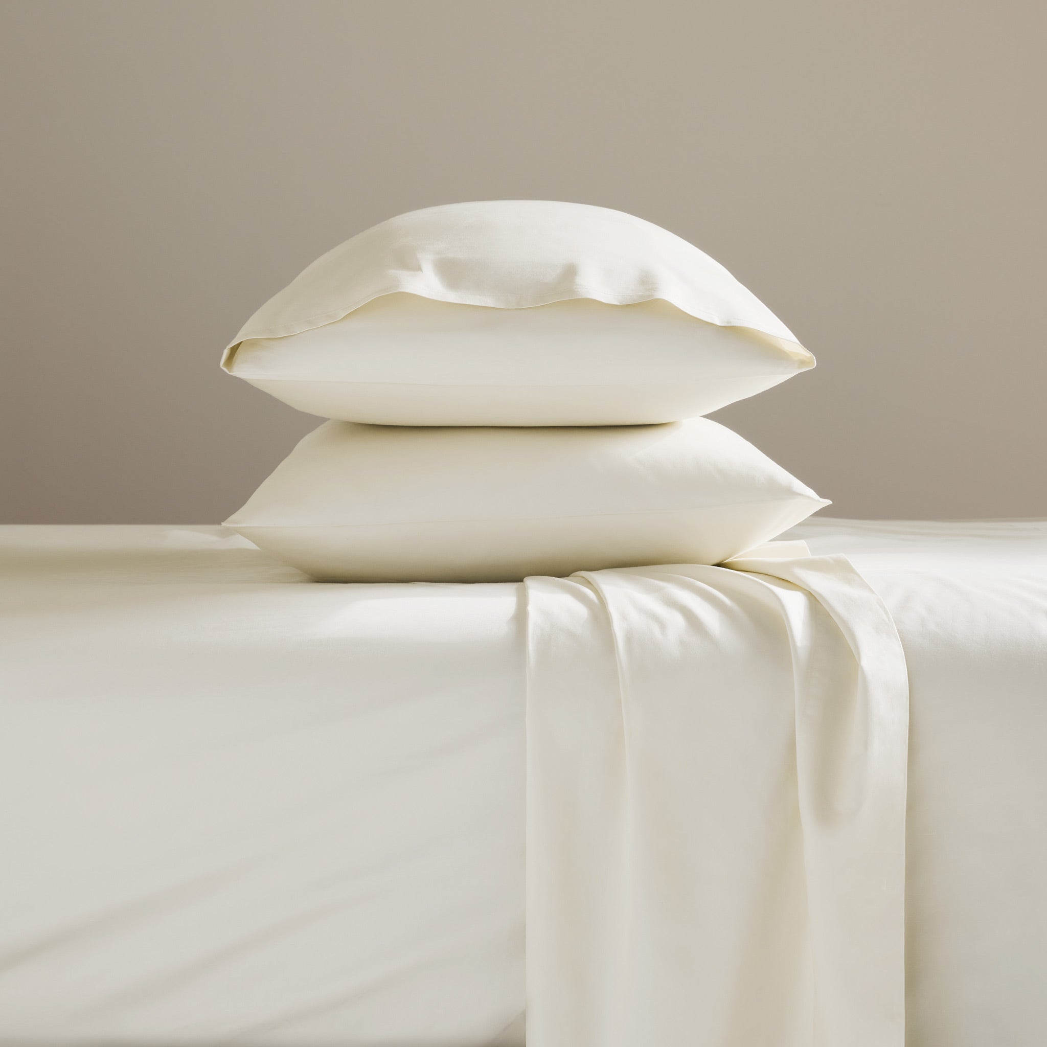 Classic Percale No Flat Sheet Set Bundle
