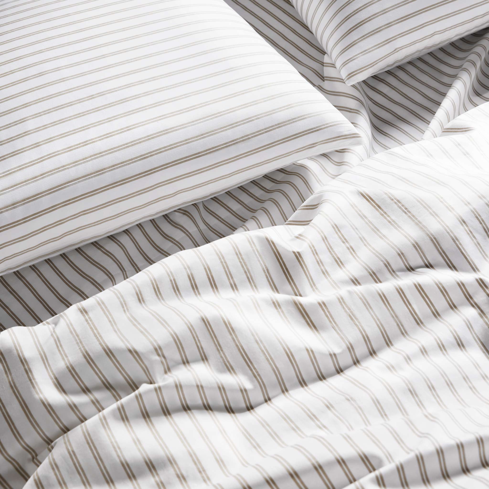 Classic Percale No Flat Sheet Set Bundle