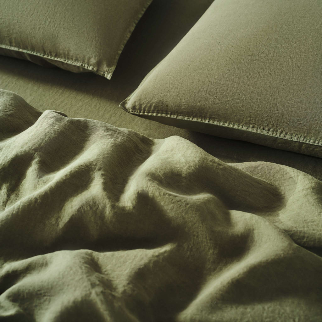 Washed European Linen Duvet Set Bundle