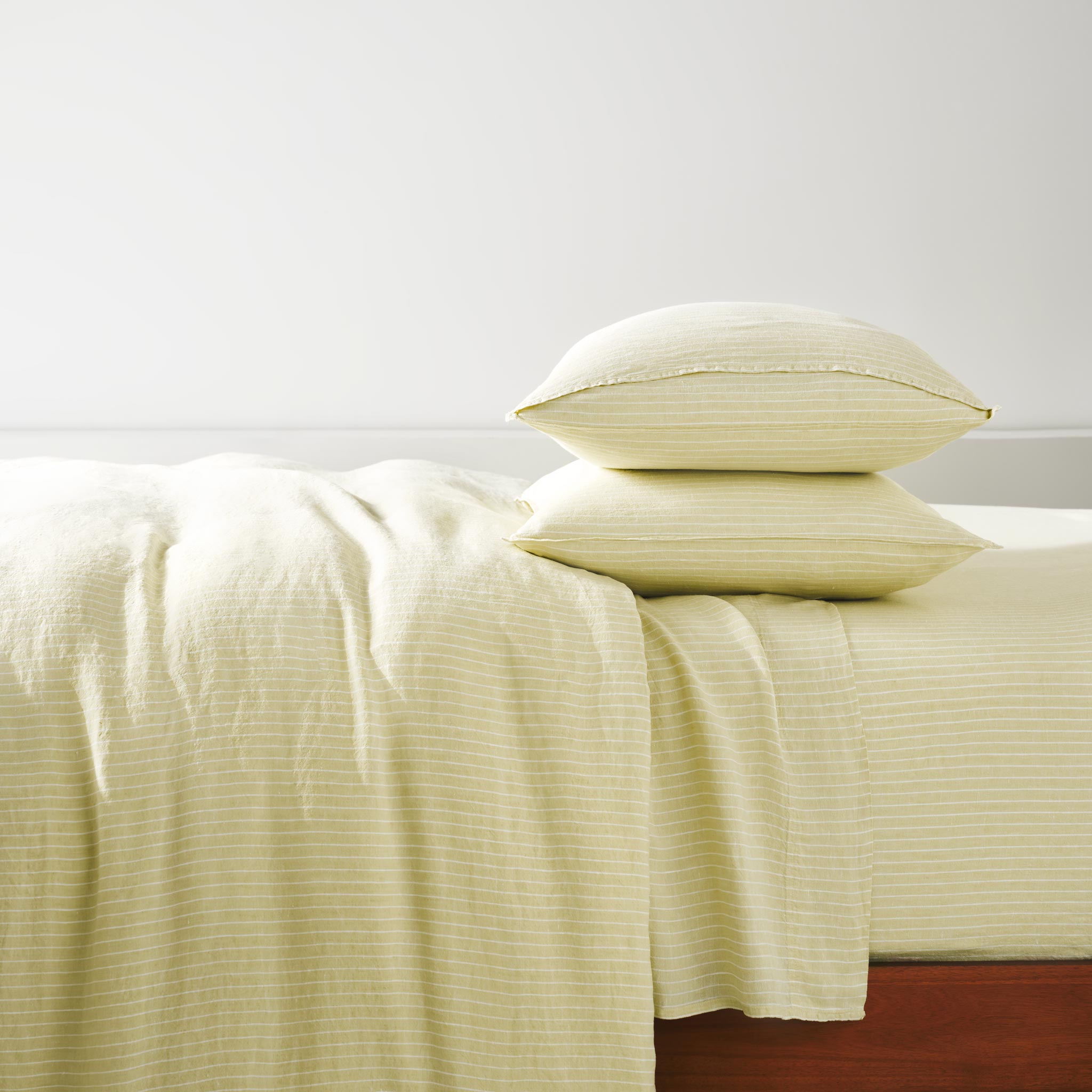Set of 2 Washed European Linen Core Sheet Set Bundle