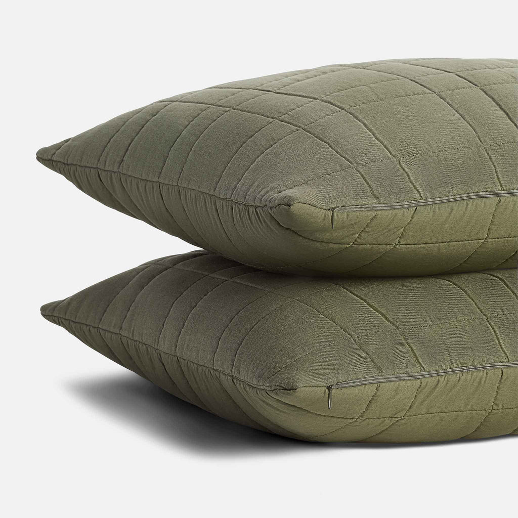 Washed European Linen Quilt Set