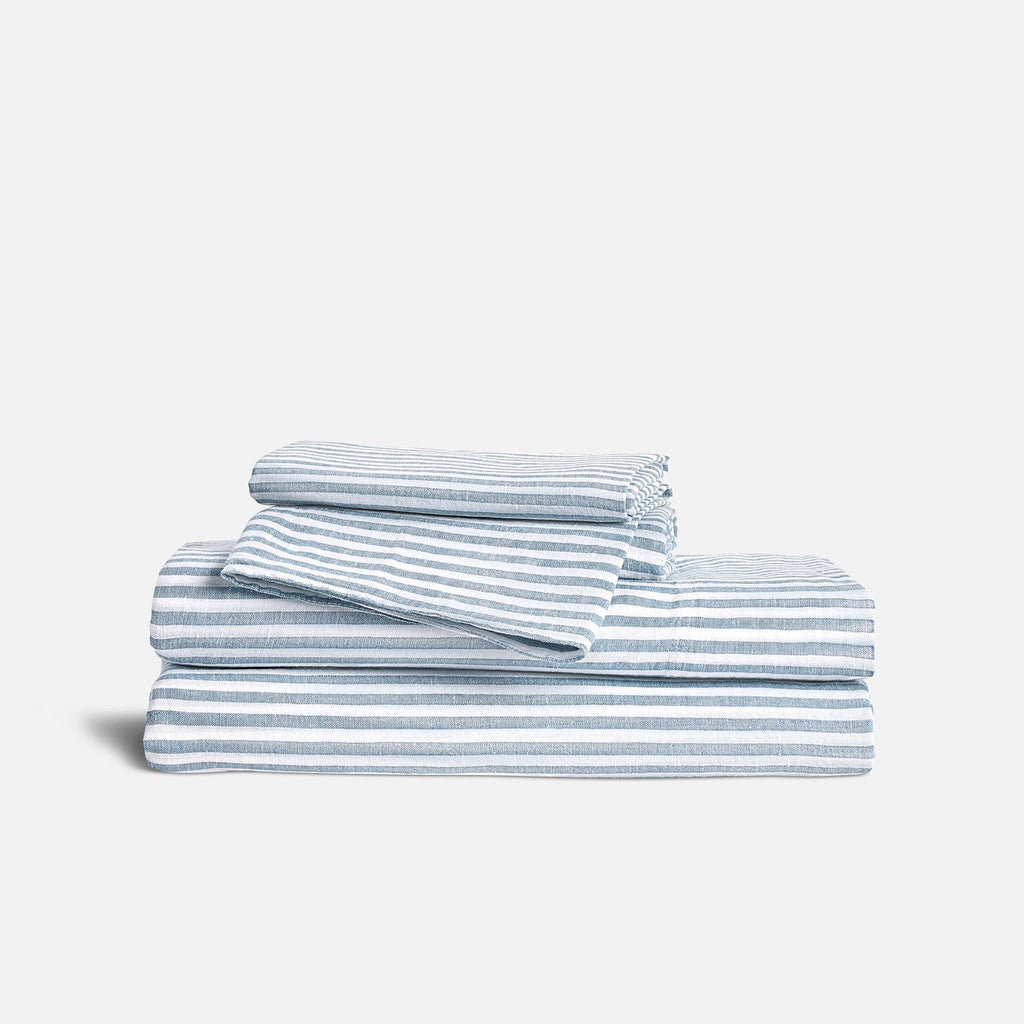Washed European Linen Core Sheet Set