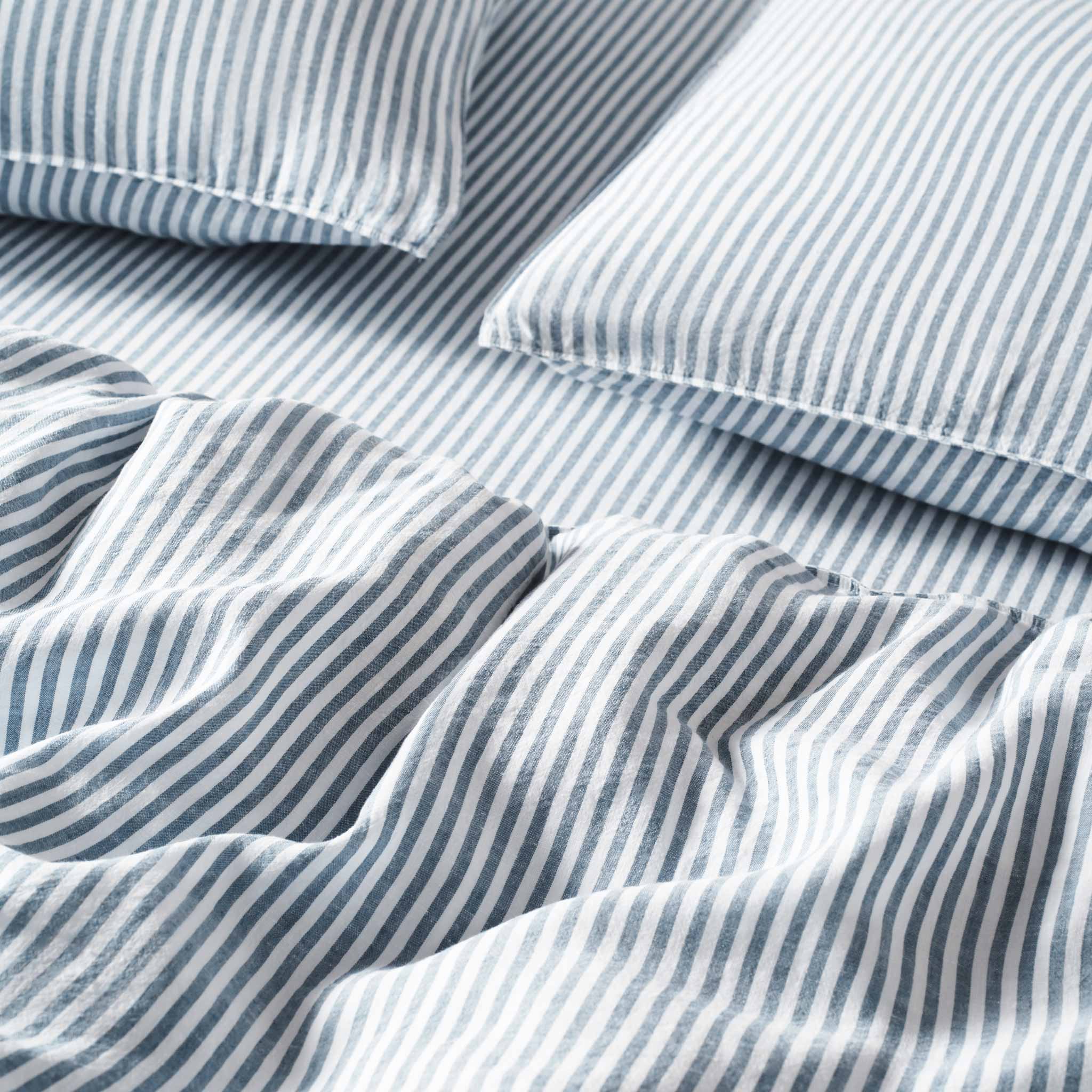 Set of 2 Washed European Linen Core Sheet Set Bundle