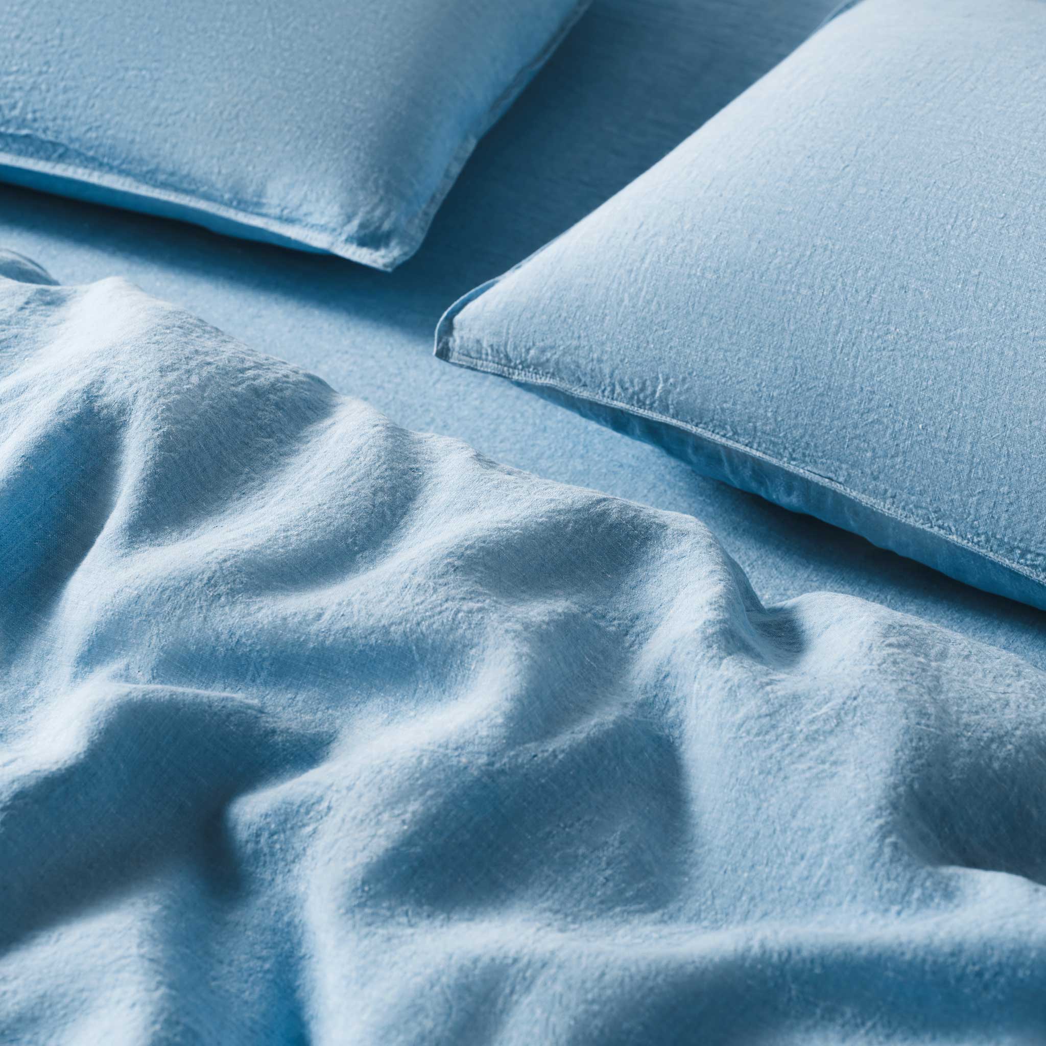 Washed European Linen Duvet Set Bundle