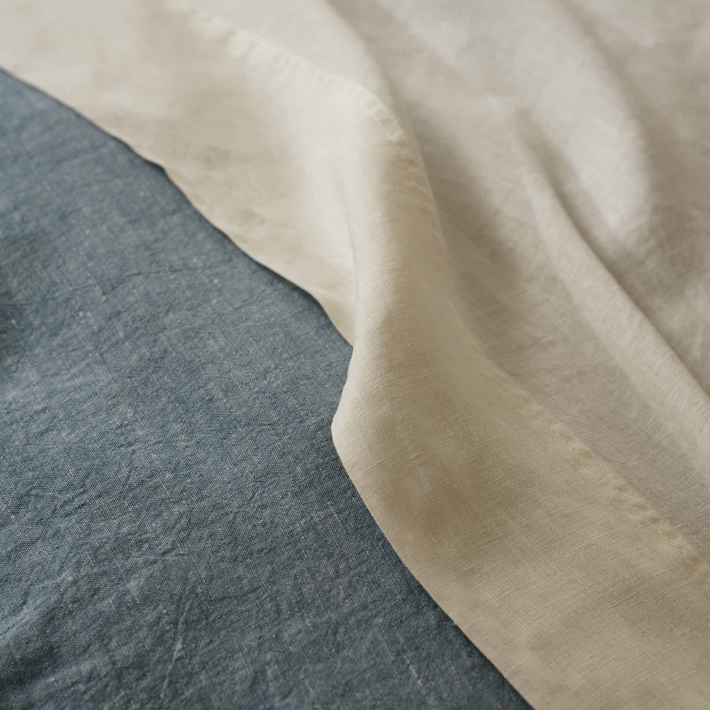 Set of 2 Washed European Linen Core Sheet Set Bundle