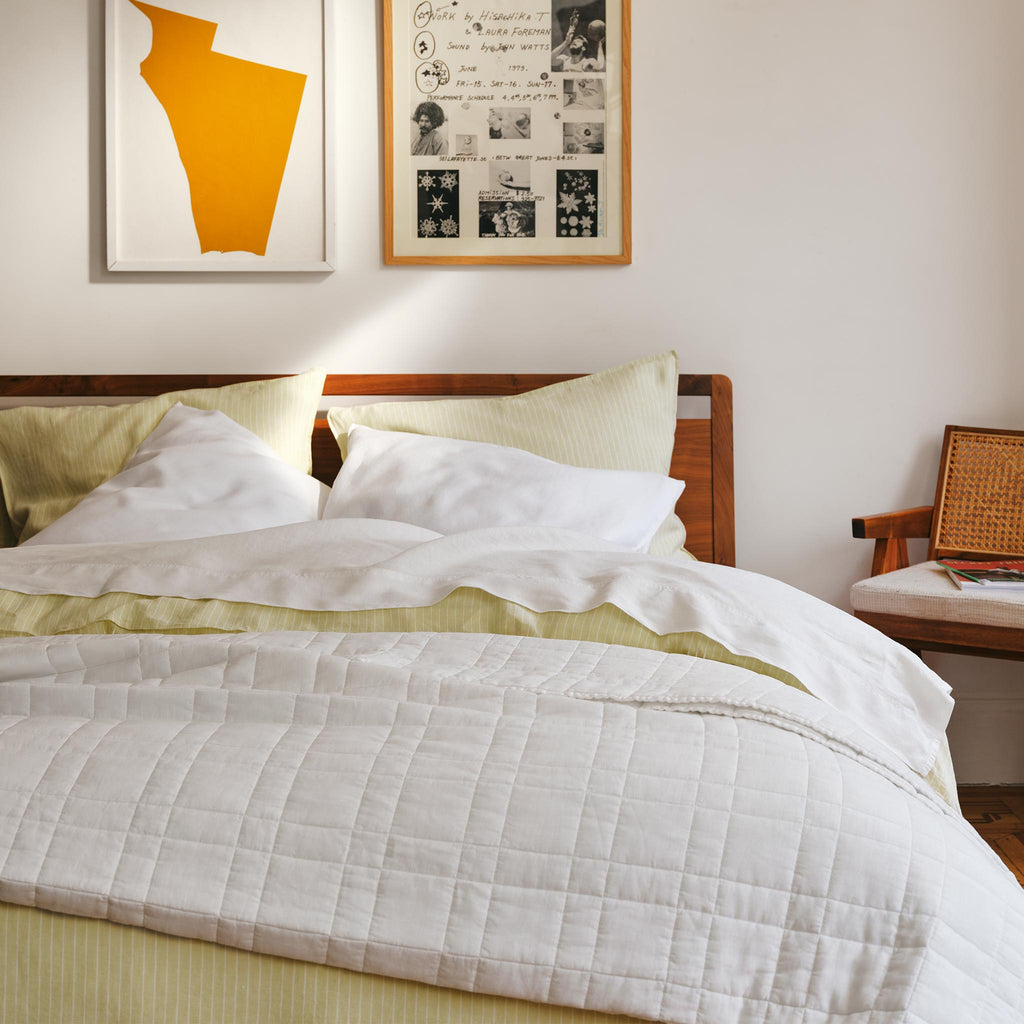 Set of 2 Washed European Linen Core Sheet Set Bundle