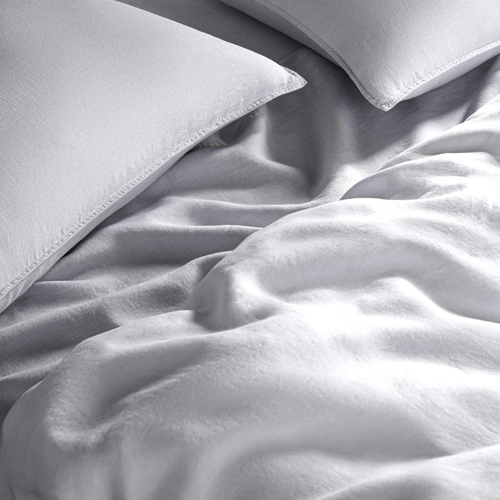 Set of 2 Washed European Linen Core Sheet Set Bundle