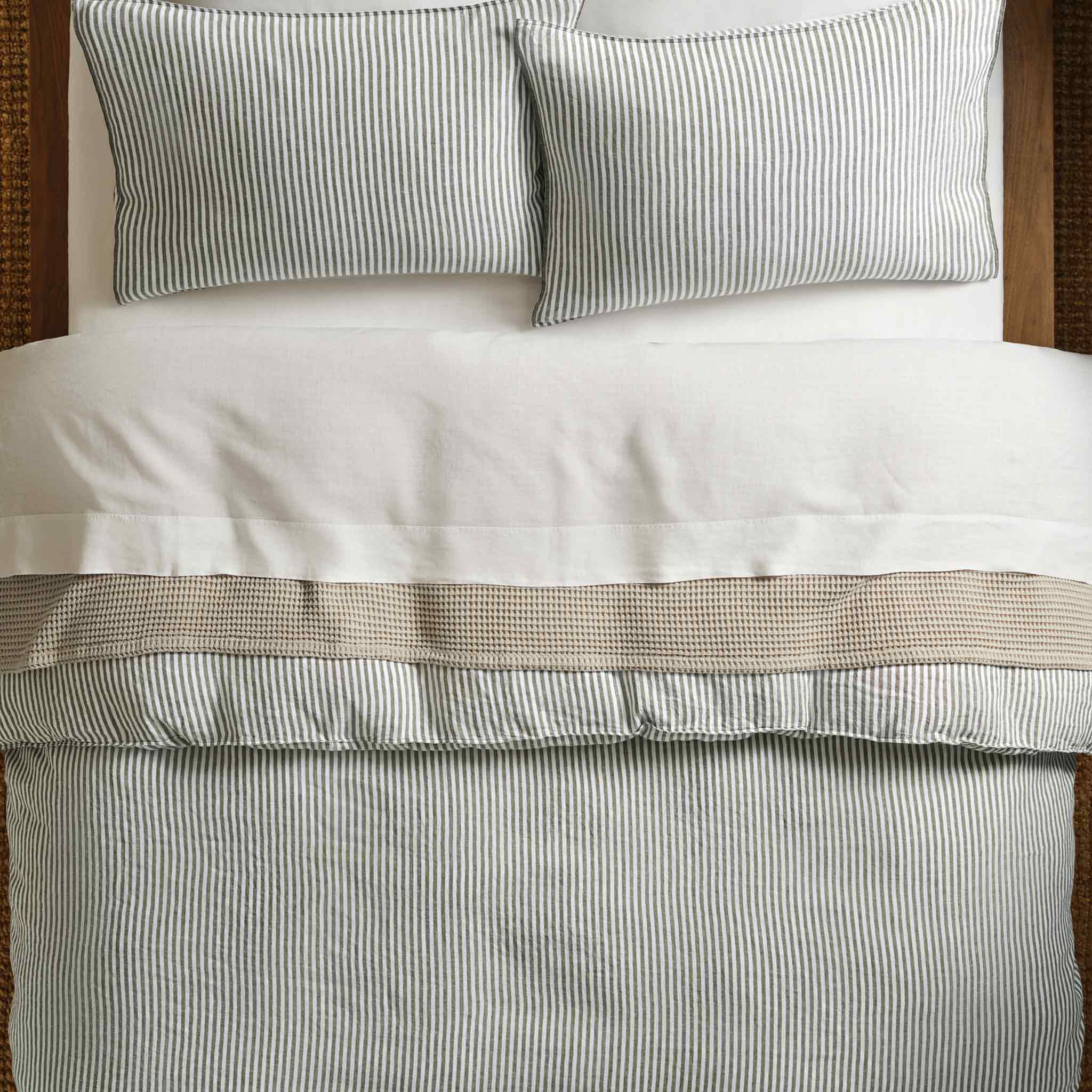 Washed European Linen Duvet Set Bundle