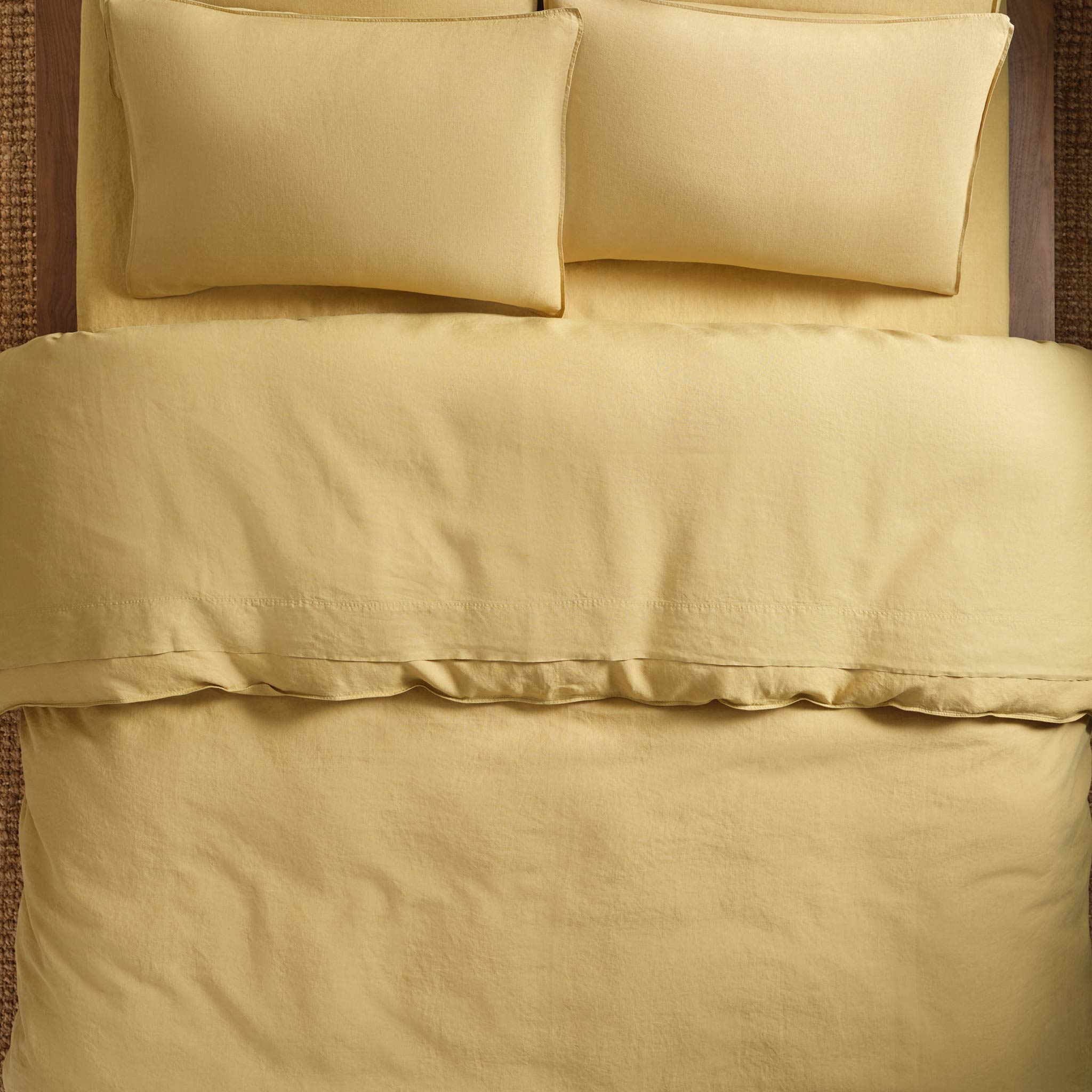 Washed European Linen Duvet Set Bundle