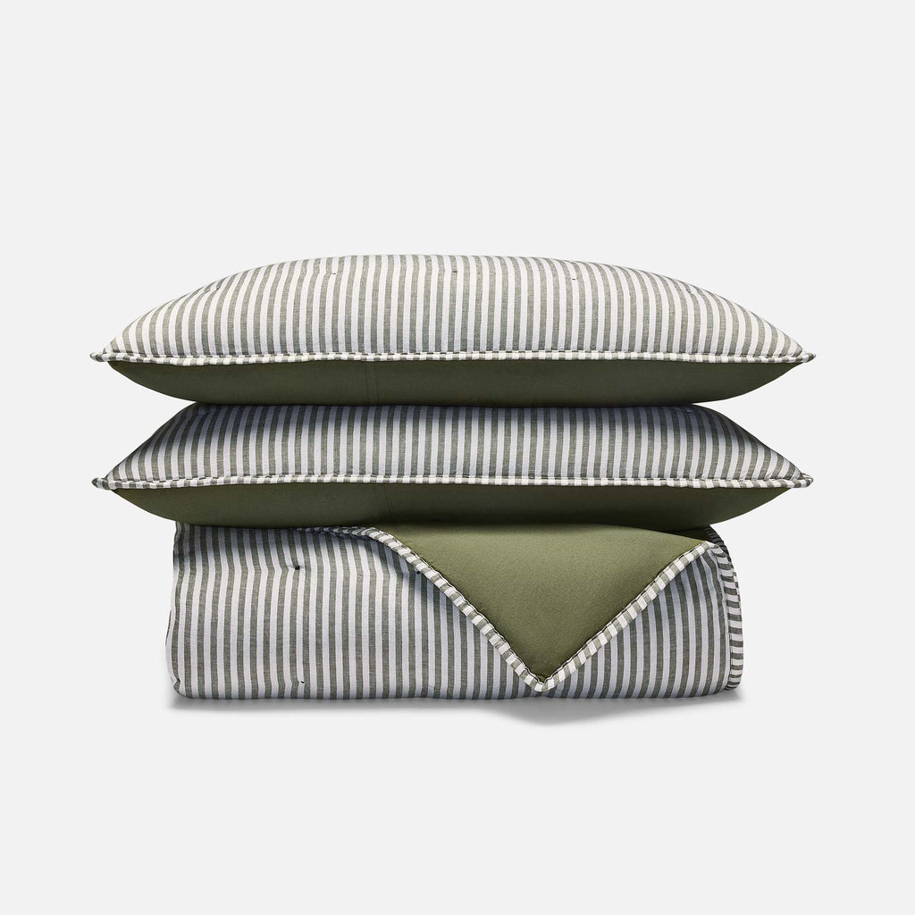 Washed European Linen Quilt Set
