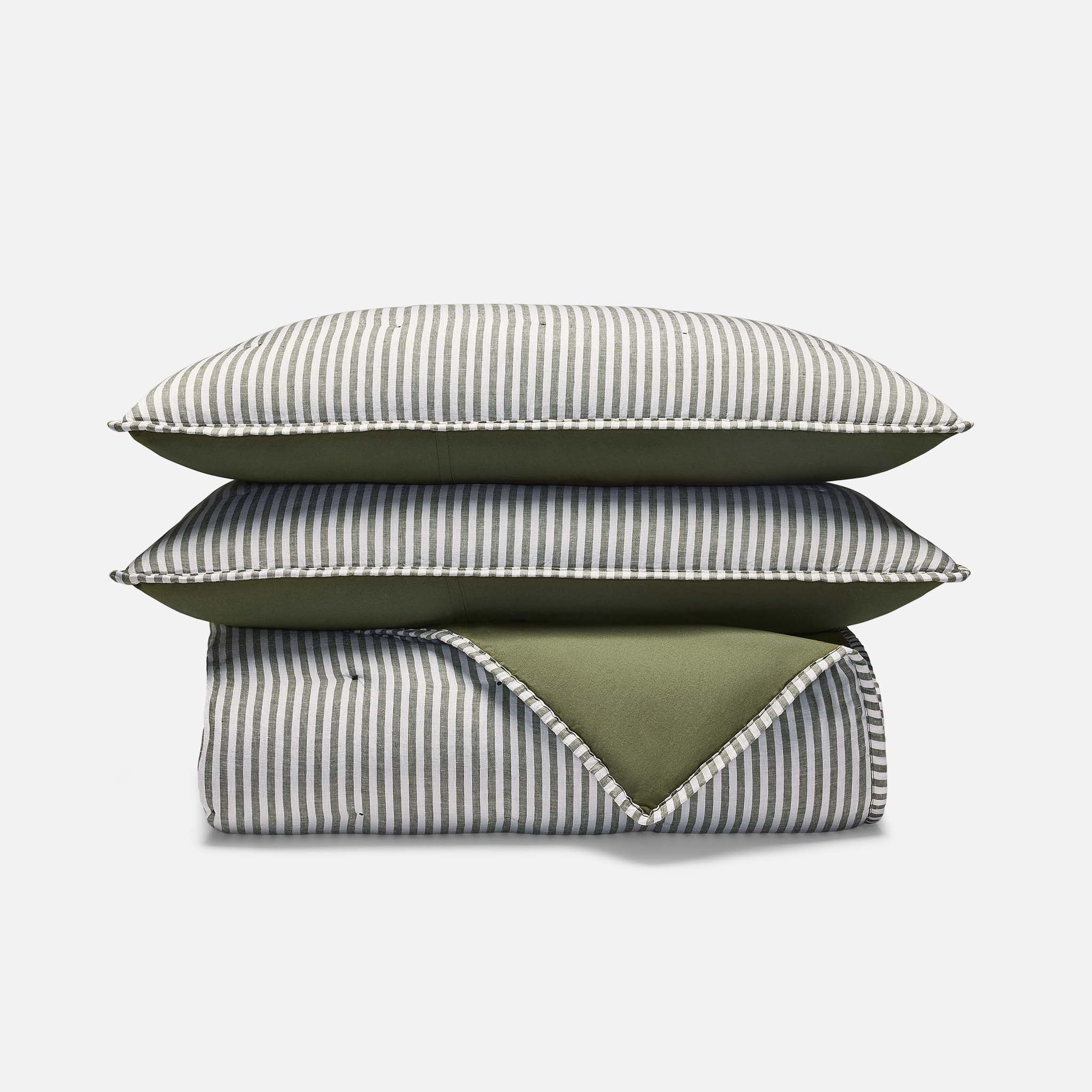 Washed European Linen Quilt Set