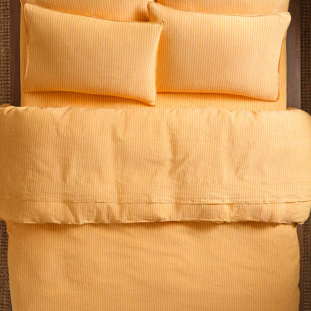 Washed European Linen Duvet Set Bundle