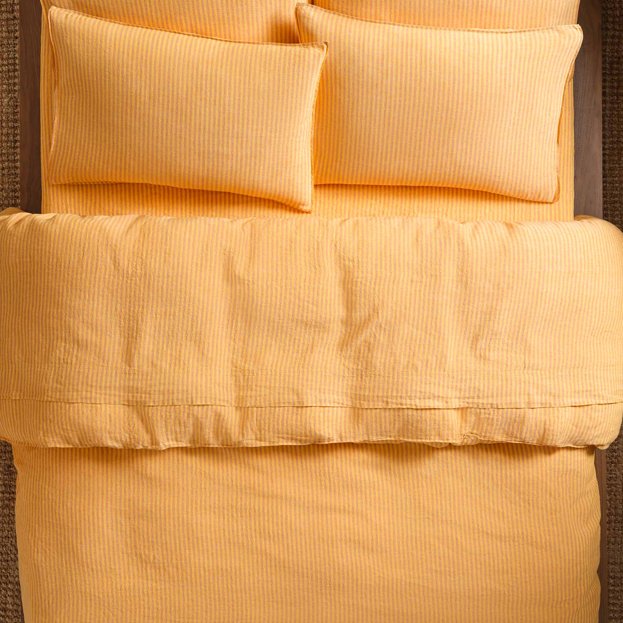 Washed European Linen Duvet Set Bundle