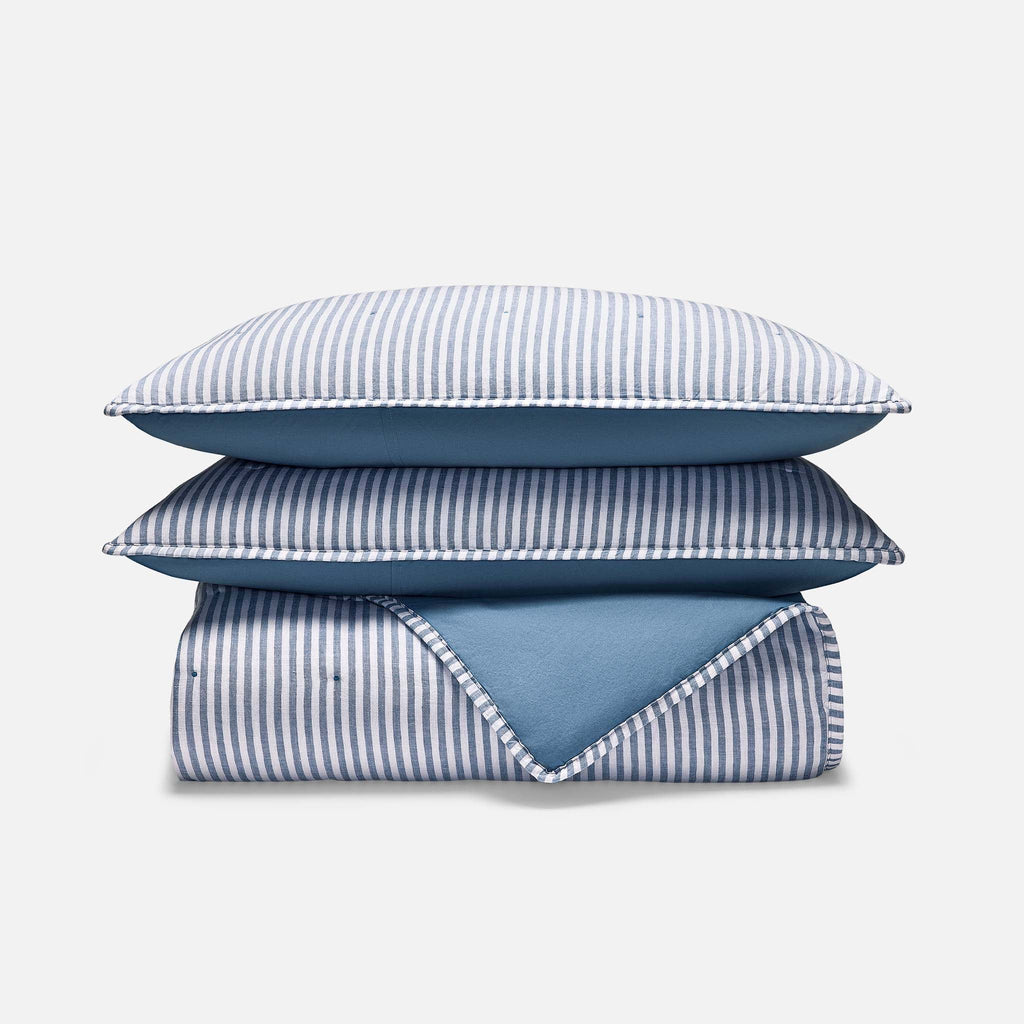 Washed European Linen Quilt Set