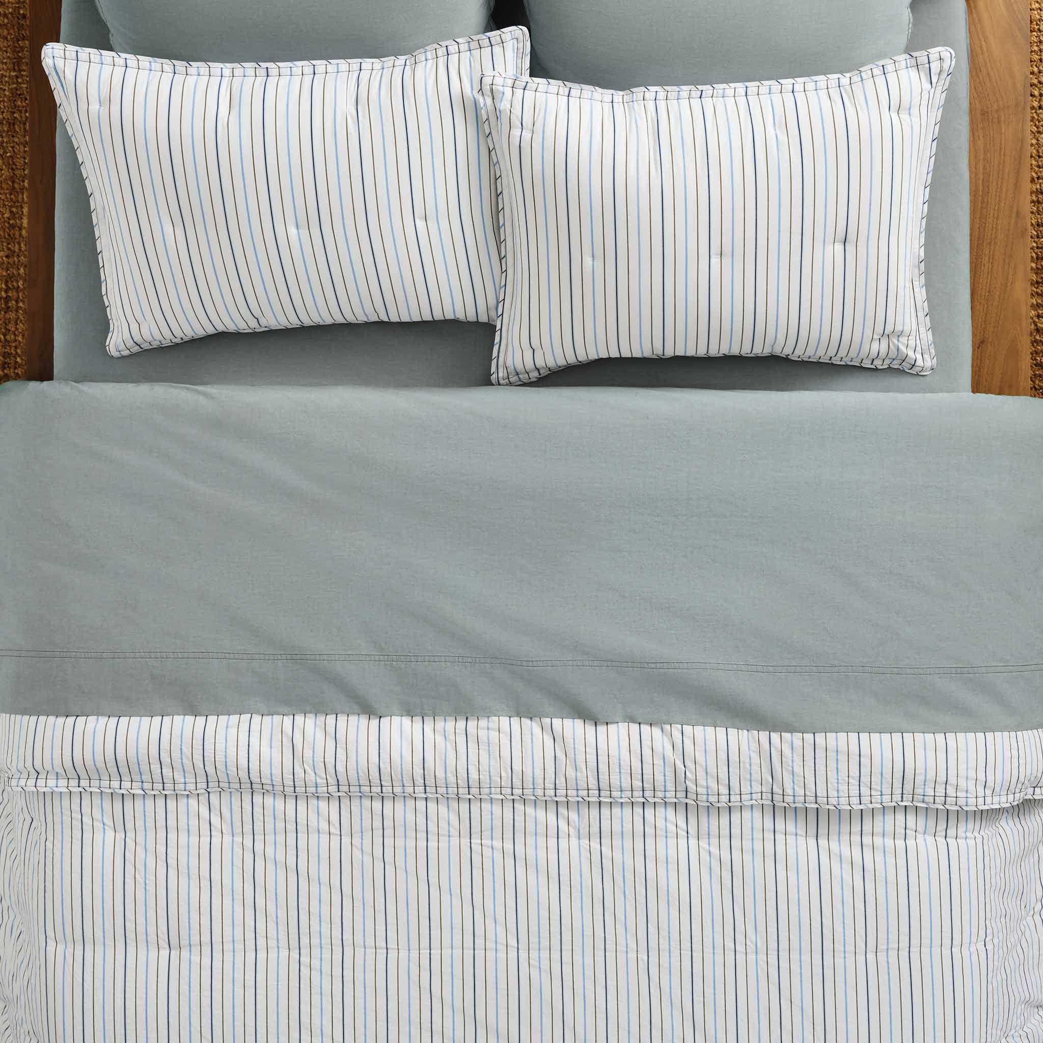Washed Classic Percale Comforter Set