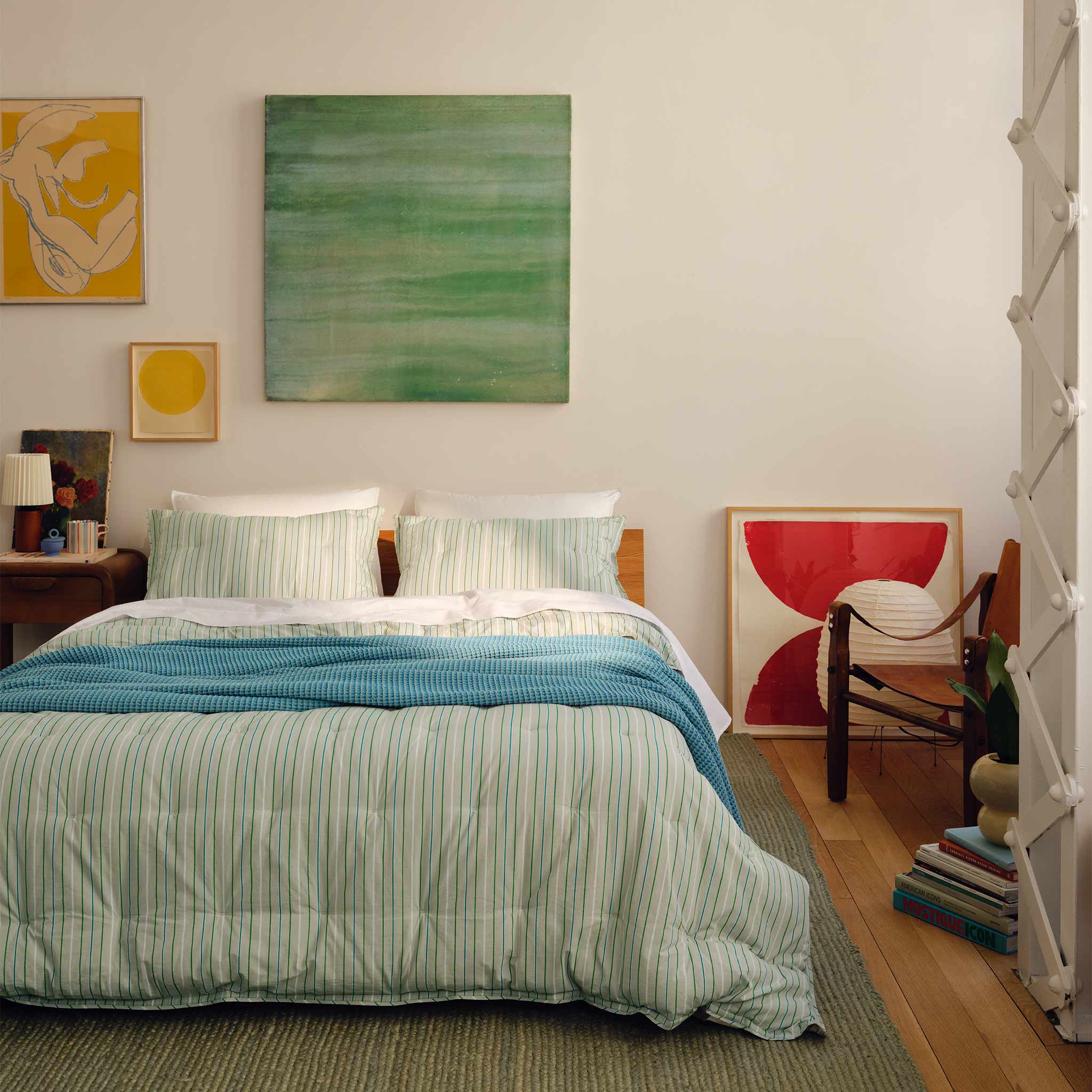 Washed Classic Percale Comforter Set